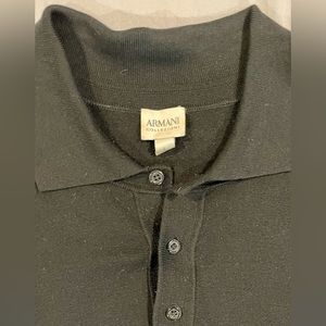 Giorgio Armani Collezioni Italian Silk/Wool/Cashmere Collared Sweater | Size L